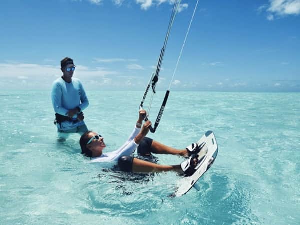 Kiteboarding lessons Florida Keys watersports instruction Marathon private island