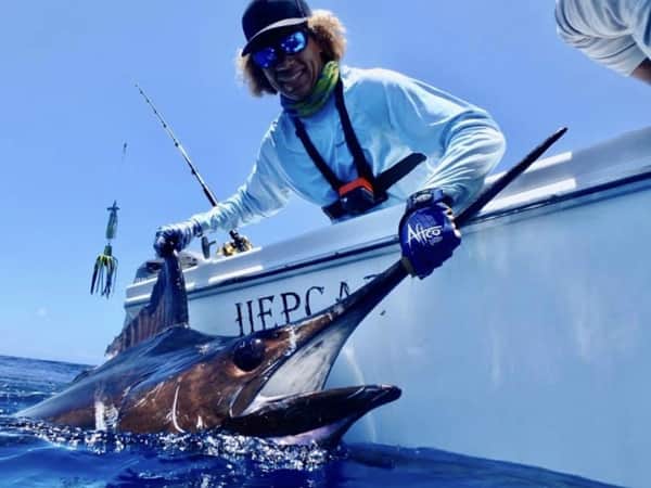 Deep sea fishing charter Florida Keys private island dock Marathon reef fishing
